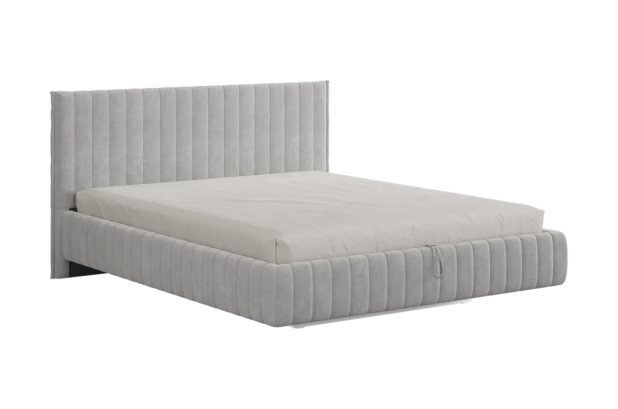 Кровать с подъемным механизмом Твикс 180х200 см галька (велюр) в Югорске - yugorsk.mebel-tymen.ru | фото