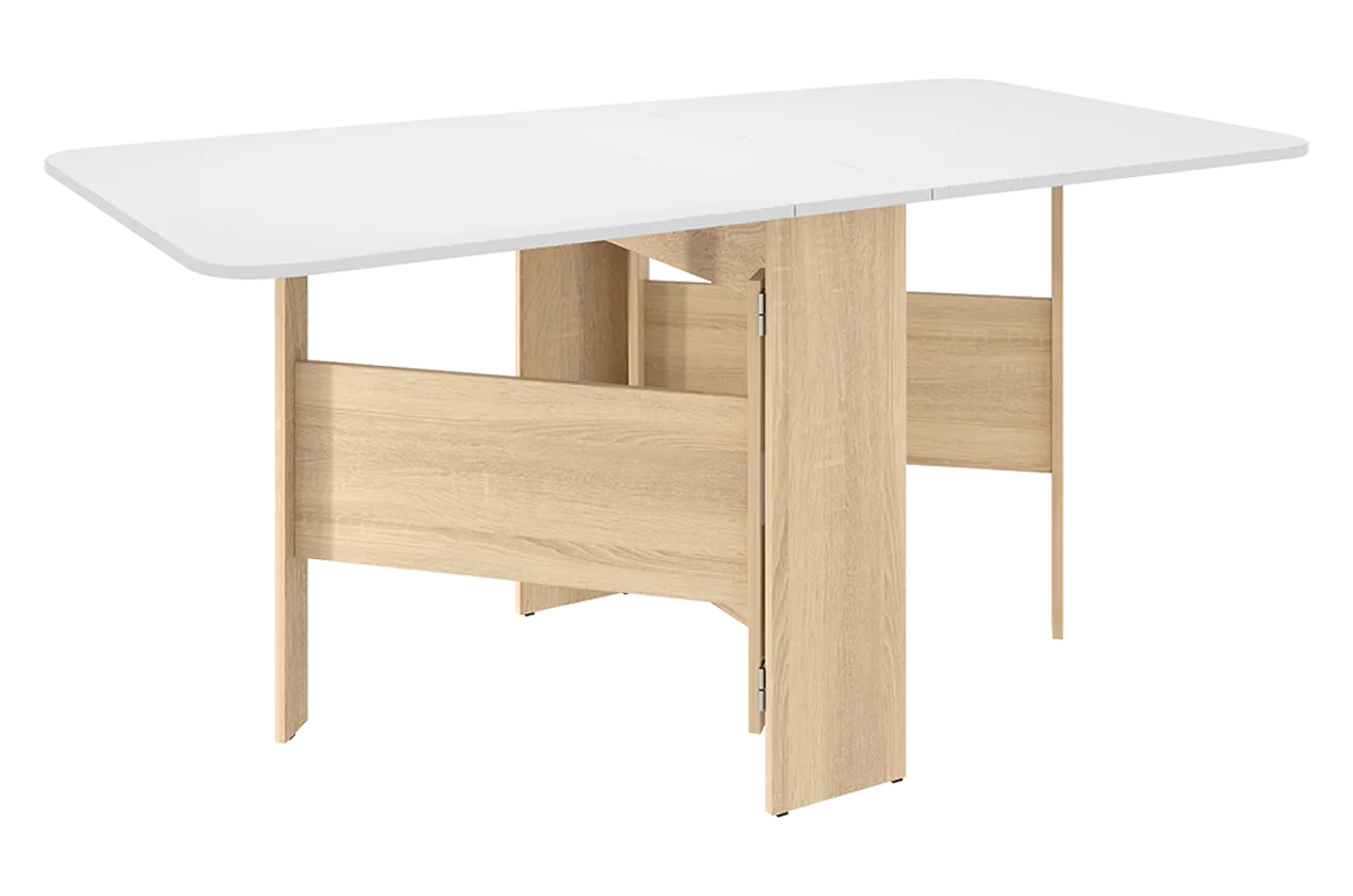 Стол-книжка раскладной Мечта 2 (дуб сонома/белый) в Югорске - yugorsk.mebel-tymen.ru | фото