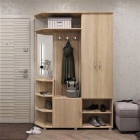 Прихожая Домино дуб сонома в Югорске - yugorsk.mebel-tymen.ru | фото