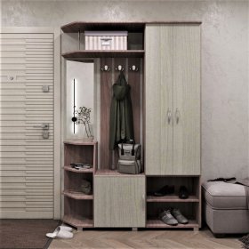 Прихожая Домино ясень шимо в Югорске - yugorsk.mebel-tymen.ru | фото