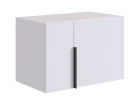 Антресоль двухдверная L600 Баско белое дерево в Югорске - yugorsk.mebel-tymen.ru | фото