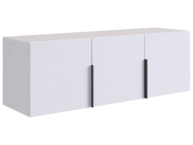 Антресоль трехдверная L1200 Баско белое дерево в Югорске - yugorsk.mebel-tymen.ru | фото