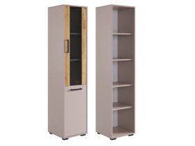 Стеллаж Лайт-2 кашемир/дуб крафт золотой в Югорске - yugorsk.mebel-tymen.ru | фото