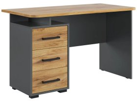 Стол компьютерный 1200 Лайт-2 графит/дуб крафт золотой в Югорске - yugorsk.mebel-tymen.ru | фото