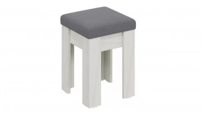 Банкетка «Ганновер» Дуб крафт белый, Микровелюр Linea Grande 83/Connect 83 (серый) в Югорске - yugorsk.mebel-tymen.ru | фото