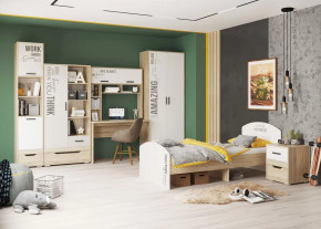 Детская Джуниор, набор №3, дуб сонома/белый в Югорске - yugorsk.mebel-tymen.ru | фото