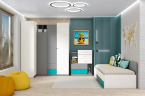 Детская Клео ОК-3, графит, миндаль, океан Диал в Югорске - yugorsk.mebel-tymen.ru | фото