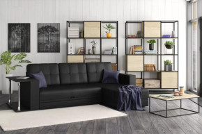 Диван АТЛАНТ угловой со столиком Марика чёрный в Югорске - yugorsk.mebel-tymen.ru | фото