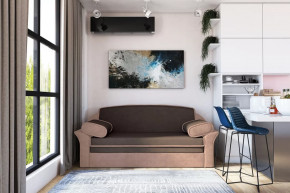 Диван-кровать "Рик-1400" каппучино/пудра в Югорске - yugorsk.mebel-tymen.ru | фото