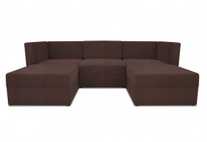 Диван модульный угловой Бергамо пять секций Dream Chocolate кат. 3 в Югорске - yugorsk.mebel-tymen.ru | фото