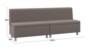 Диван прямой «Каир» ГН №3 Исп.2 Велюр Camaro 05 (мокко) в Югорске - yugorsk.mebel-tymen.ru | фото