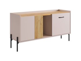 Тумба Доминика кашемир/дуб крафт золотой в Югорске - yugorsk.mebel-tymen.ru | фото