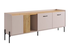 Тумба 2 Доминика кашемир/дуб крафт золотой в Югорске - yugorsk.mebel-tymen.ru | фото