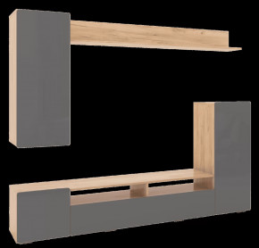 Гостиная Альфа Дуб Золото / Графит Софт в Югорске - yugorsk.mebel-tymen.ru | фото