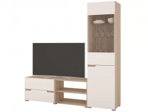 Гостиная Анталия 1 Сонома-Белый софт в Югорске - yugorsk.mebel-tymen.ru | фото