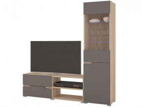 Гостиная Анталия 1 Сонома-Графит софт в Югорске - yugorsk.mebel-tymen.ru | фото