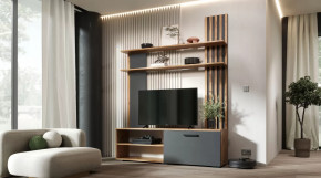 Гостиная Каролина Дуб Вотан/Графит в Югорске - yugorsk.mebel-tymen.ru | фото