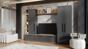 Гостиная Леванте Дуб Вотан/Графит в Югорске - yugorsk.mebel-tymen.ru | фото