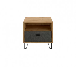GRACE тумба прикроватная KOM1S (Дуб наварра/Графит) в Югорске - yugorsk.mebel-tymen.ru | фото