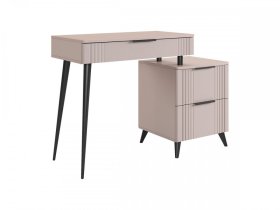 Туалетный столик (без зеркала) Катрин кашемир/фрапучино матовый в Югорске - yugorsk.mebel-tymen.ru | фото