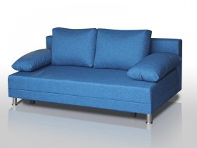 Диван Комфорт без подлокотников 4 подушки denim в Югорске - yugorsk.mebel-tymen.ru | фото