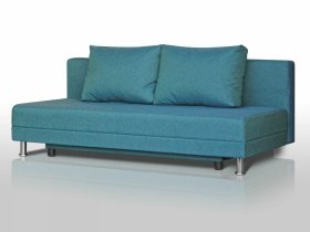 Диван Комфорт Лайт без подлокотников 2 подушки азур в Югорске - yugorsk.mebel-tymen.ru | фото