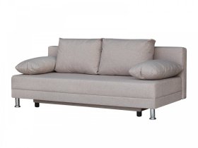 Диван Комфорт без подлокотников 4 подушки кэмел в Югорске - yugorsk.mebel-tymen.ru | фото