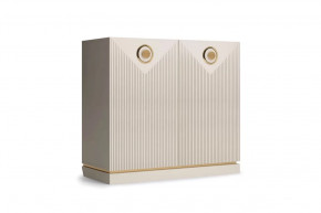 Комод 2-дверный "Капри" Сатин/Сатин в Югорске - yugorsk.mebel-tymen.ru | фото