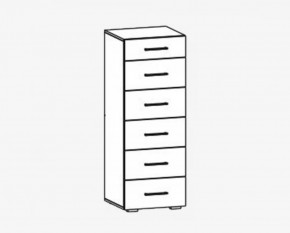 Комод 6 ящиков "Фиеста" №15 в Югорске - yugorsk.mebel-tymen.ru | фото