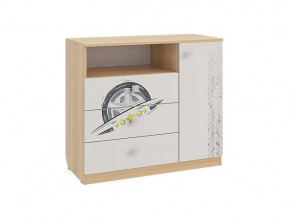 Комод Форсаж дуб сонома/белый в Югорске - yugorsk.mebel-tymen.ru | фото