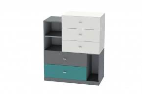 Комод Клео К-1, графит, миндаль, океан Диал в Югорске - yugorsk.mebel-tymen.ru | фото