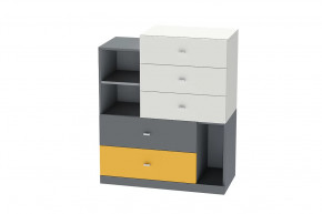 Комод Клео К-1, графит, миндаль, солнечный Диал в Югорске - yugorsk.mebel-tymen.ru | фото