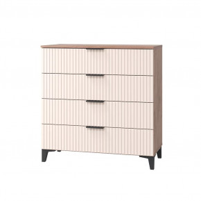 Комод Тоскана с 4 ящиками, дуб табачный/бисквит в Югорске - yugorsk.mebel-tymen.ru | фото