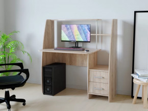 Компьютерный стол КЛ №6.2 Дуб баррик в Югорске - yugorsk.mebel-tymen.ru | фото