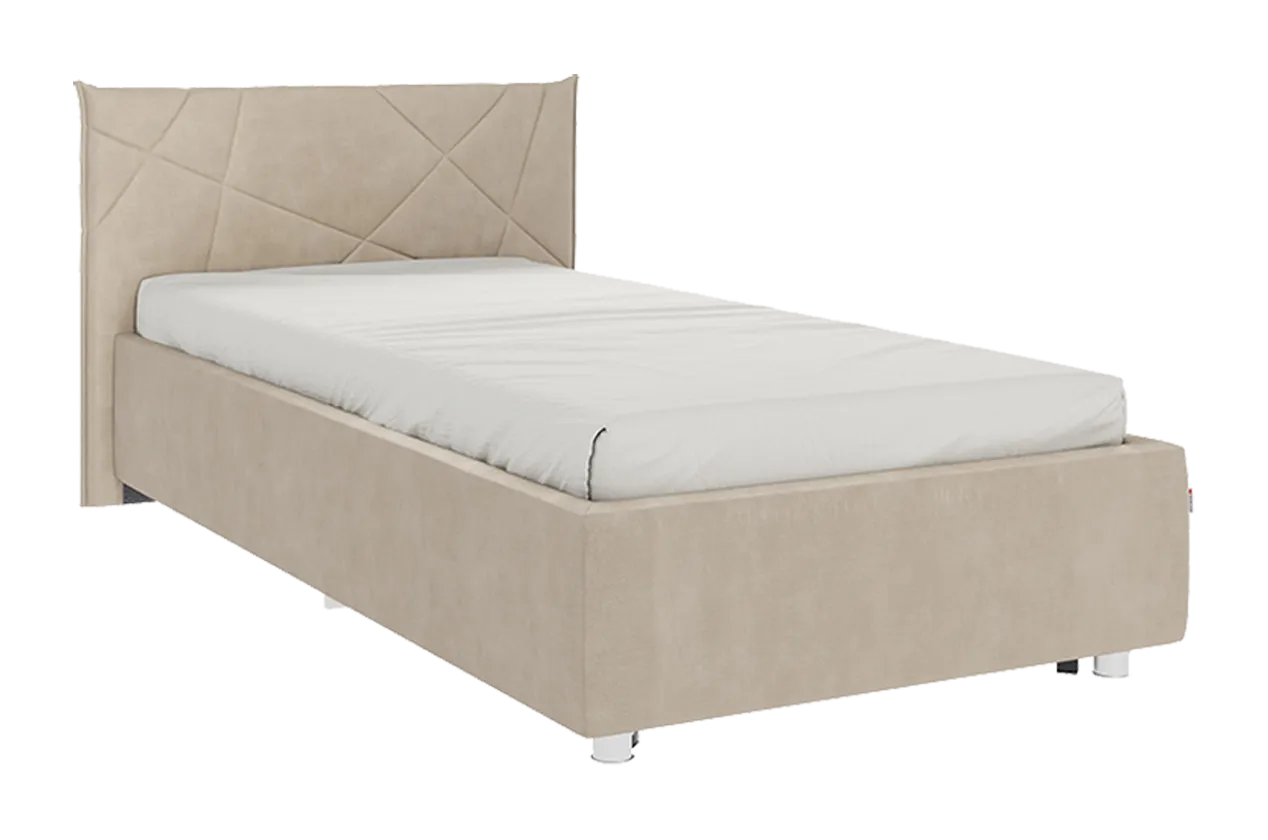 Кровать с основанием Бест 90х200 см капучино (велюр) в Югорске - yugorsk.mebel-tymen.ru | фото