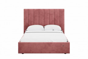 Кровать 1400 Ингрид 312 Велюр Ультра коралл в Югорске - yugorsk.mebel-tymen.ru | фото