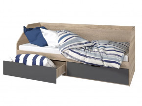 Кровать 800 2 ящика Анталия Графит в Югорске - yugorsk.mebel-tymen.ru | фото