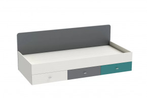 Кровать Клео арт. 010, 900*2000 мм, графит, миндаль, океан Диал в Югорске - yugorsk.mebel-tymen.ru | фото