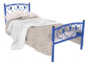 Кровать металлическая Ева Plus синяя в Югорске - yugorsk.mebel-tymen.ru | фото