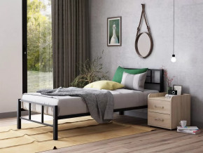 Кровать односпальная Кадис 90х200 Черный в Югорске - yugorsk.mebel-tymen.ru | фото