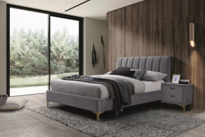 Кровать Рошаль 1400 Серый в Югорске - yugorsk.mebel-tymen.ru | фото