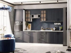 Кухня Николь-1 3 м. Белый/Графит софт в Югорске - yugorsk.mebel-tymen.ru | фото