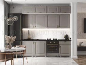 Кухня Престиж 2,4м (Браш текстура Грей) в Югорске - yugorsk.mebel-tymen.ru | фото