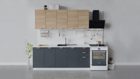 Кухонный гарнитур «Гранита» длиной 200 см в Югорске - yugorsk.mebel-tymen.ru | фото