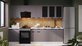 Кухонный гарнитур «Гренада» №3 Белый, Холст Вулкан в Югорске - yugorsk.mebel-tymen.ru | фото