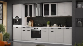 Кухонный гарнитур «Гренада» №5 Белый, Холст мокко в Югорске - yugorsk.mebel-tymen.ru | фото