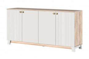 Ланзетти Тумба 4 двери Дуб Торонто/Жемчуг в Югорске - yugorsk.mebel-tymen.ru | фото