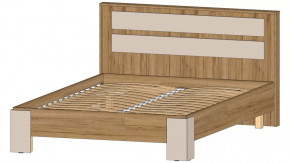 Ленора Кровать 1400 Дуб вотан/Кашемир в Югорске - yugorsk.mebel-tymen.ru | фото