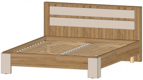 Ленора Кровать 1600 Дуб вотан/Кашемир в Югорске - yugorsk.mebel-tymen.ru | фото