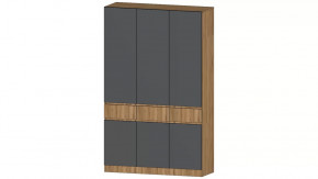 Ленора Шкаф 3х ств. Дуб вотан/Графит в Югорске - yugorsk.mebel-tymen.ru | фото